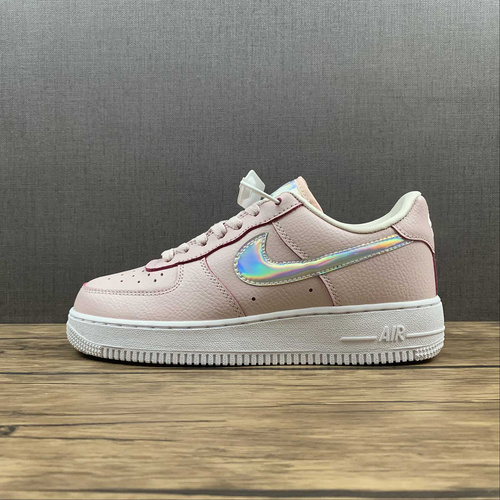 Nike Air For Low Pink Iridescent Barely Rose Barely Rose White Shoes