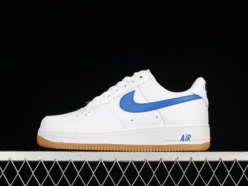 Air Force 1 Low Since 82 White Varsity Royal-Gum Yellow Shoes