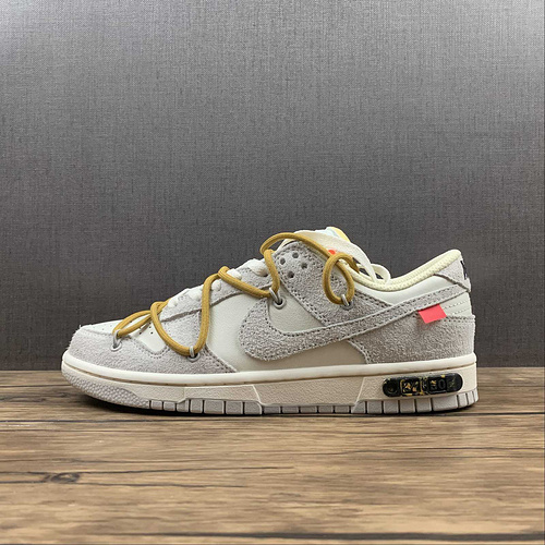 Off White X SB Dunk Low Lot 37 of 50 Sail-Neutral Grey-O Shoes