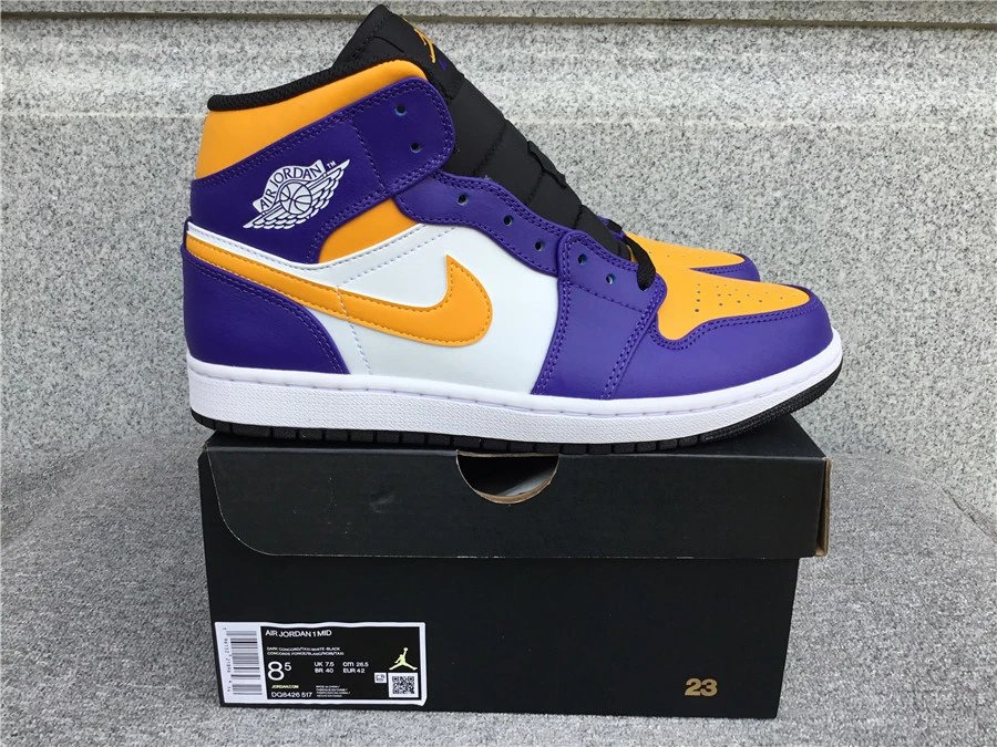 Air Jordan  1 Mid Lakers A1