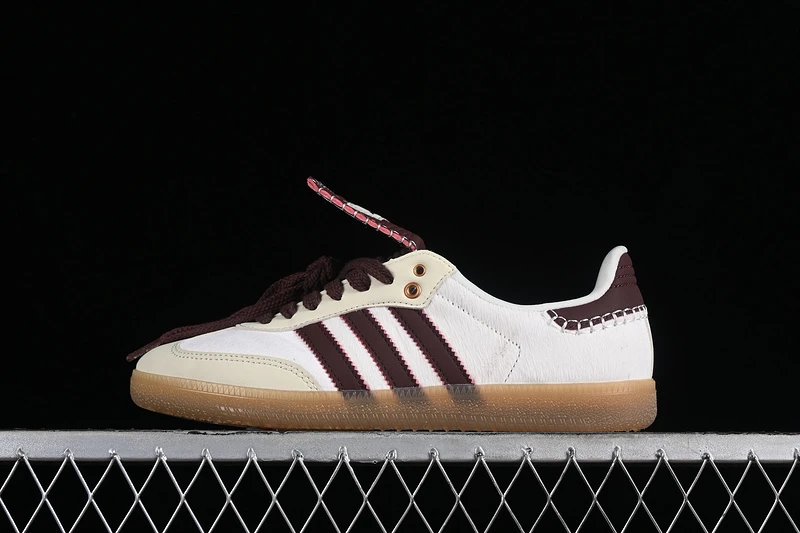 Adidas  WALES BONNER X Samba PONY CREAM WHITE-MYSTERY BROWN