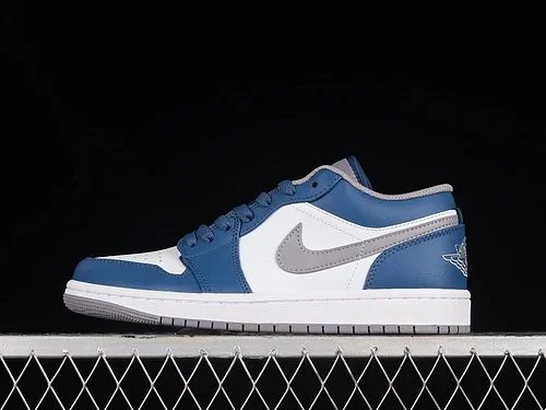 Air Jordan 1 Low FRENCH TRUE BLUECEMENT GREYWHITE